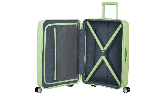 Indvendig organisering med en ekstra forlomme med lynlås