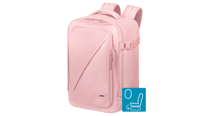 Opfylder Ryanairs størrelseskrav for gratis håndbagage om bord.