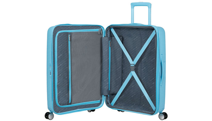 Indvendig organisering med en ekstra forlomme med lynlås