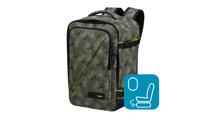 Opfylder Ryanairs størrelseskrav for gratis håndbagage om bord.