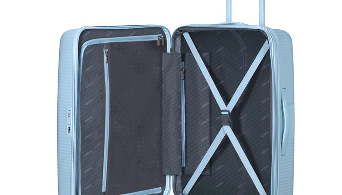 Indvendig organisering med en ekstra forlomme med lynlås