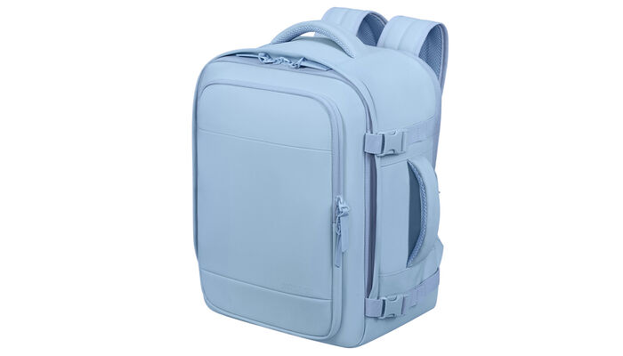 Opfylder Ryanairs og Wizz Airs størrelseskrav for gratis håndbagage om bord.