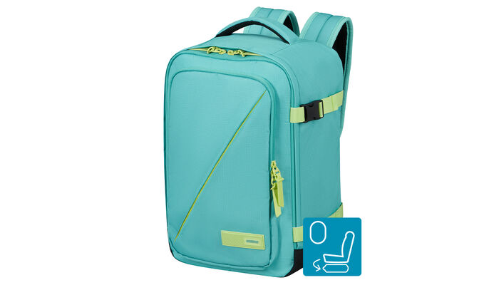 Opfylder Ryanairs størrelseskrav for gratis håndbagage om bord.