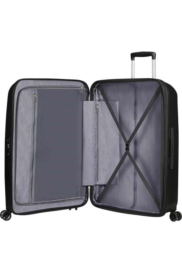 American Tourister Bon Air Dlx Spinner TSA Expandable 75cm  Black