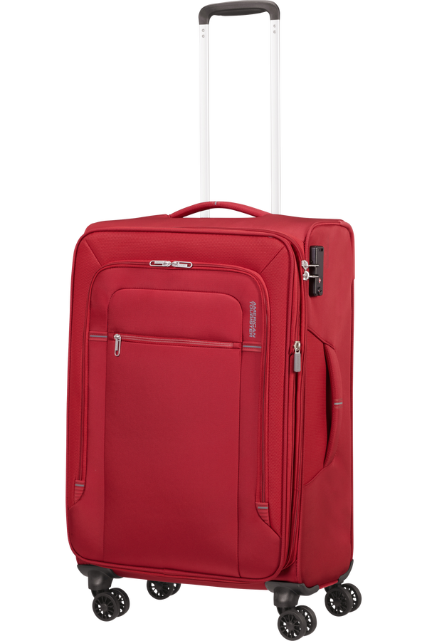 American Tourister Crosstrack Spinner Expandable 67cm  Red/Grey