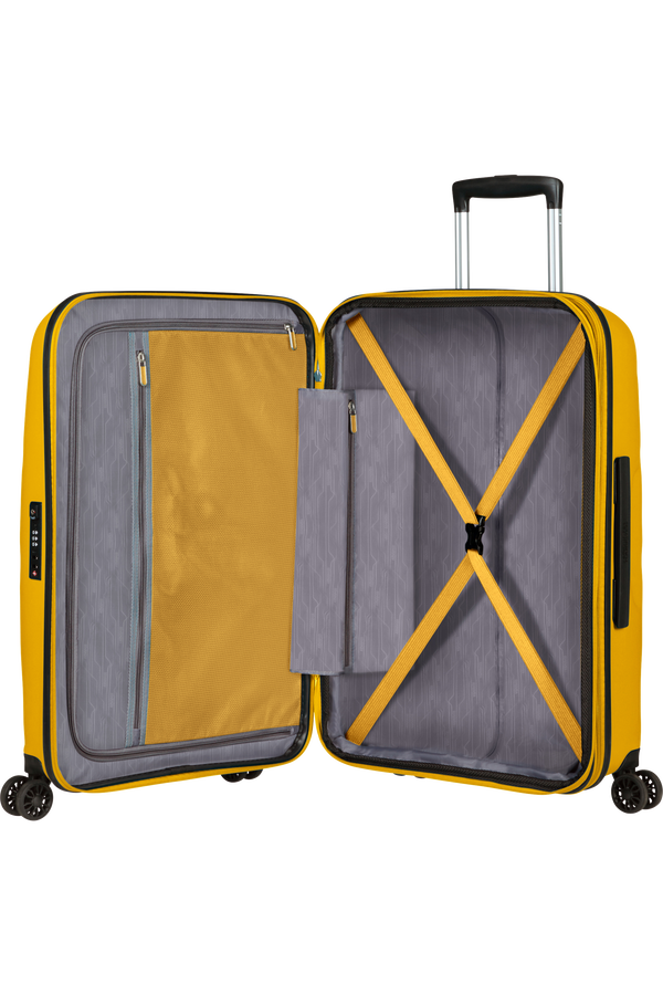 American Tourister Bon Air Dlx Spinner TSA Expandable 66cm  Light Yellow