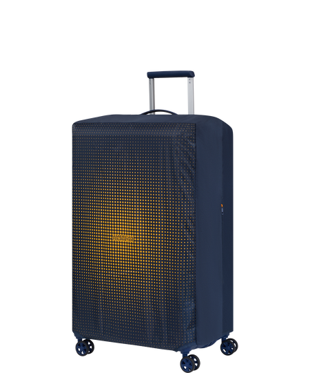 Luggage Cover L Kuffertcover | American Tourister American Tourist. Ta Foldable Luggage Cover L  Navy/Orange