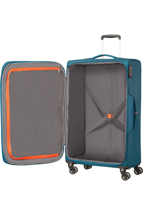 American Tourister Crosstrack Spinner Expandable 79cm  Navy/Orange American Tourister Crosstrack Spinner Expandable 79cm  Navy/Orange