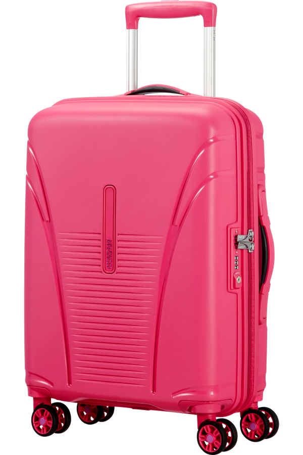 American Tourister Skytracer 4-wheel cabin baggage Spinner suitcase 40x55x20cm  Lightning Pink