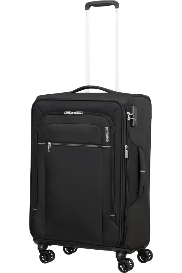 American Tourister Crosstrack Spinner Expandable 67cm  Black/Grey