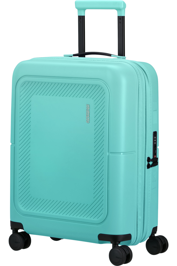 American Tourister DashPop Spinner Expandable TSA 55cm Aqua Sky