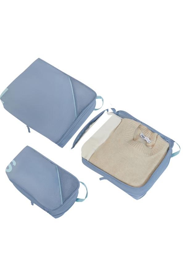 Packing Cubes S&aelig;t med 3 Pakkekuber