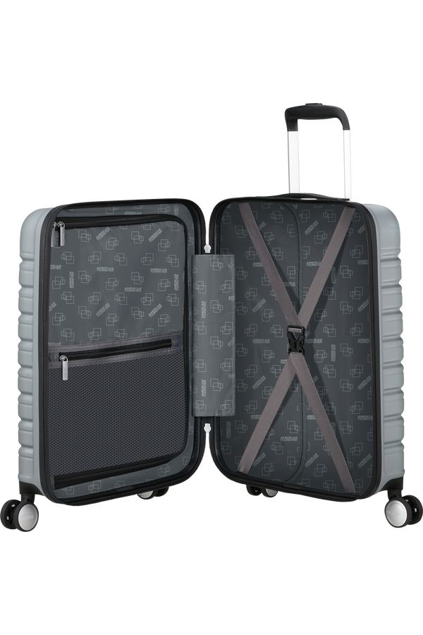 American Tourister Flashline SPIN. 55/20 FRONTLOADER  Sky Silver American Tourister Flashline SPIN. 55/20 FRONTLOADER  Sky Silver