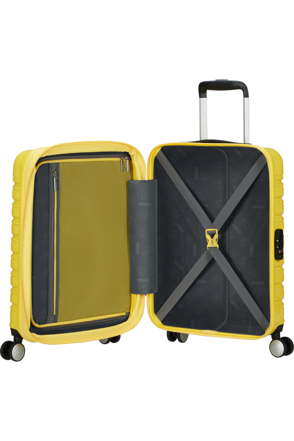American Tourister Flashline Pop Spinner Exp TSA 55cm  Lemon Yellow American Tourister Flashline Pop Spinner Exp TSA 55cm  Lemon Yellow