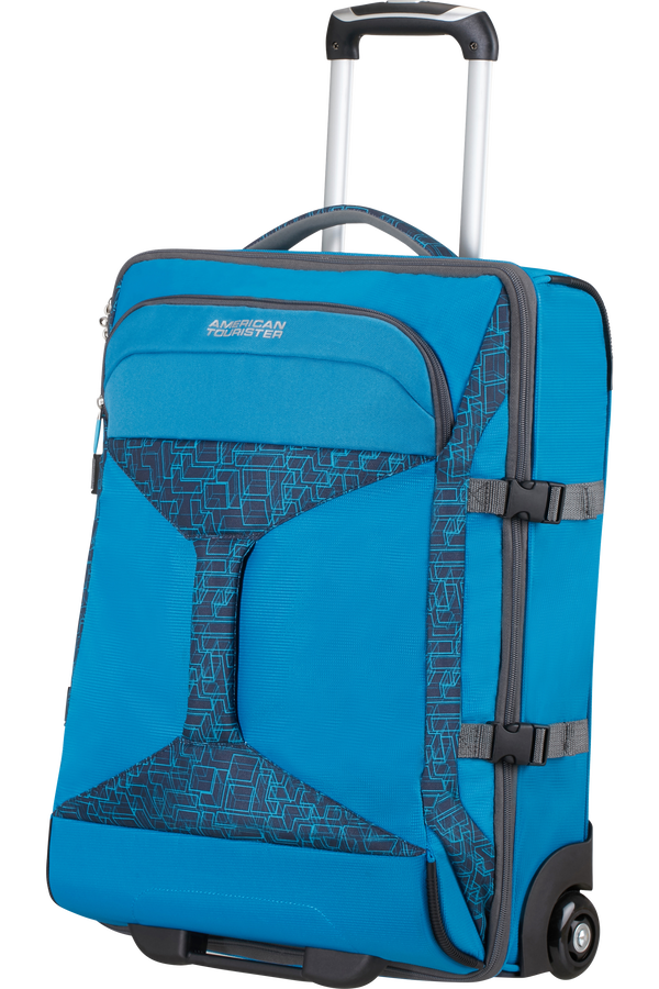 American Tourister Road Quest Duffle with Wheels 55X40X20cm Bluestar Print