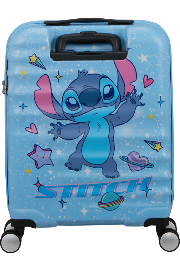 Disney Wavebreaker 55cm H&aring;ndbagage | American Tourister Disney Wavebreaker Spinner TSA Disney Fl 55cm  Stitch Universe
