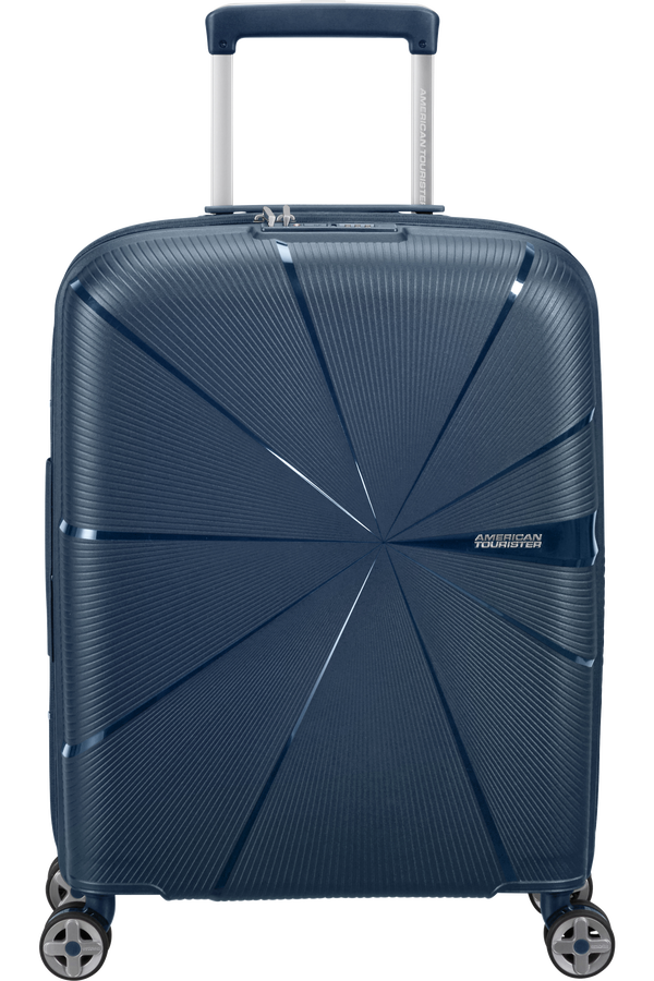 American Tourister Starvibe Spinner Expandable TSA 55cm Navy