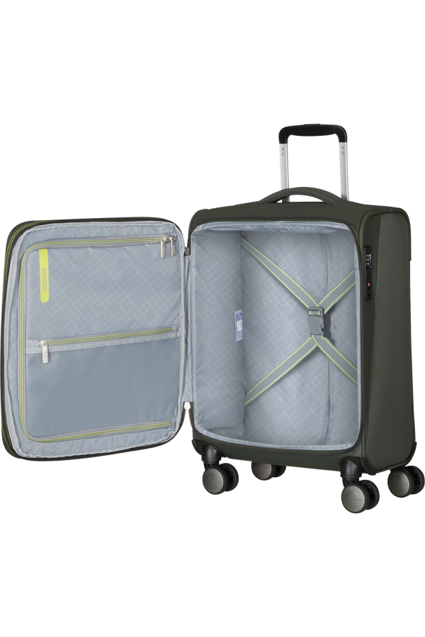 American Tourister Wanderlite Spinner EXP TSA S  Dark Khaki