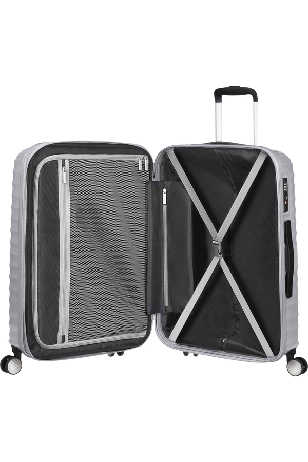 American Tourister Jetglam Spinner 67cm  Metallic Silver