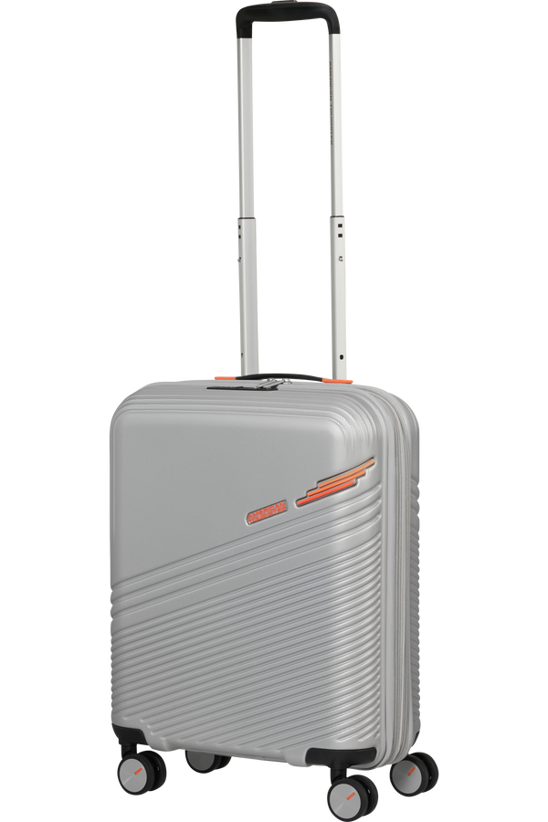 American Tourister Triple Trace Spinner TSA Expandable 55cm  Silver/Orange