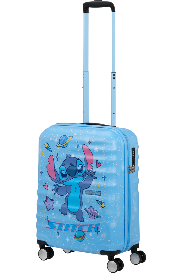 Disney Wavebreaker 55cm H&aring;ndbagage | American Tourister Disney Wavebreaker Spinner TSA Disney Fl 55cm  Stitch Universe