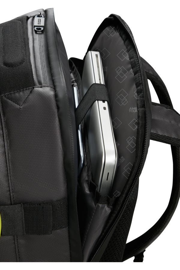 American Tourister Urban Track Laptop Backpack Coated 15.6'  Black/Lime