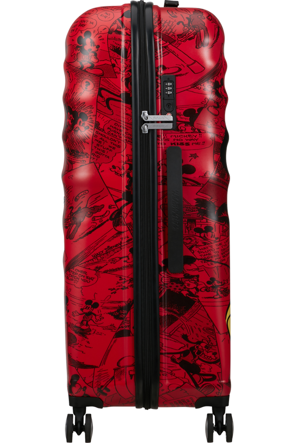 American Tourister Disney Wavebreaker Spinner TSA Disney Fl 77cm  Mickey Comics Red