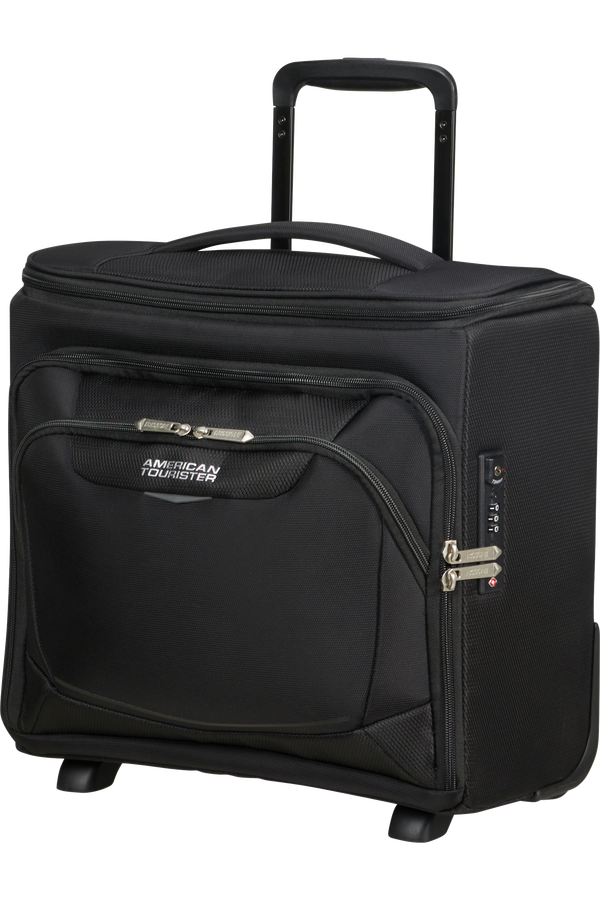 American Tourister SummerRide Upright Underseater Expandable Tsa Black