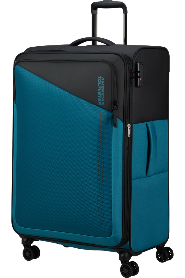 American Tourister Daring Dash Spinner Expandable TSA L  Black/Blue American Tourister Daring Dash Spinner Expandable TSA L  Black/Blue