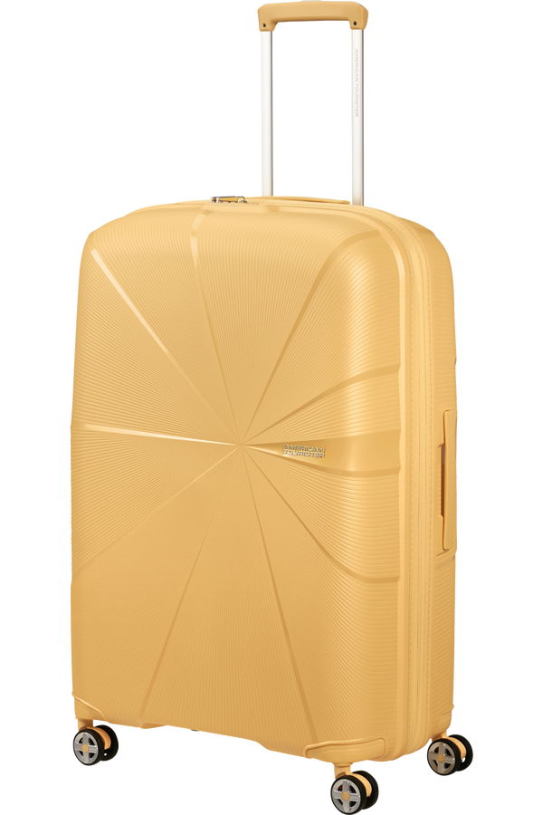 American Tourister StarVibe Spinner Expandable TSA 77cm  Metallic Banana