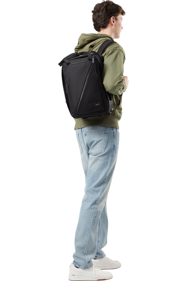 American Tourister Take2cabin Backpack with Wheels S  Black