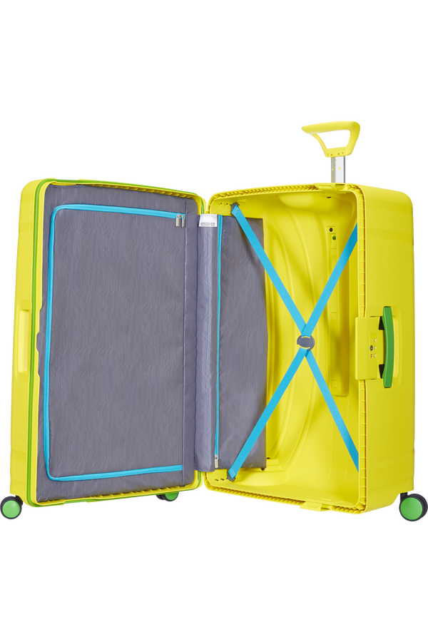 American Tourister Lock'n'Roll 4-wheel Spinner 69cm medium suitcase Sunshine Yellow