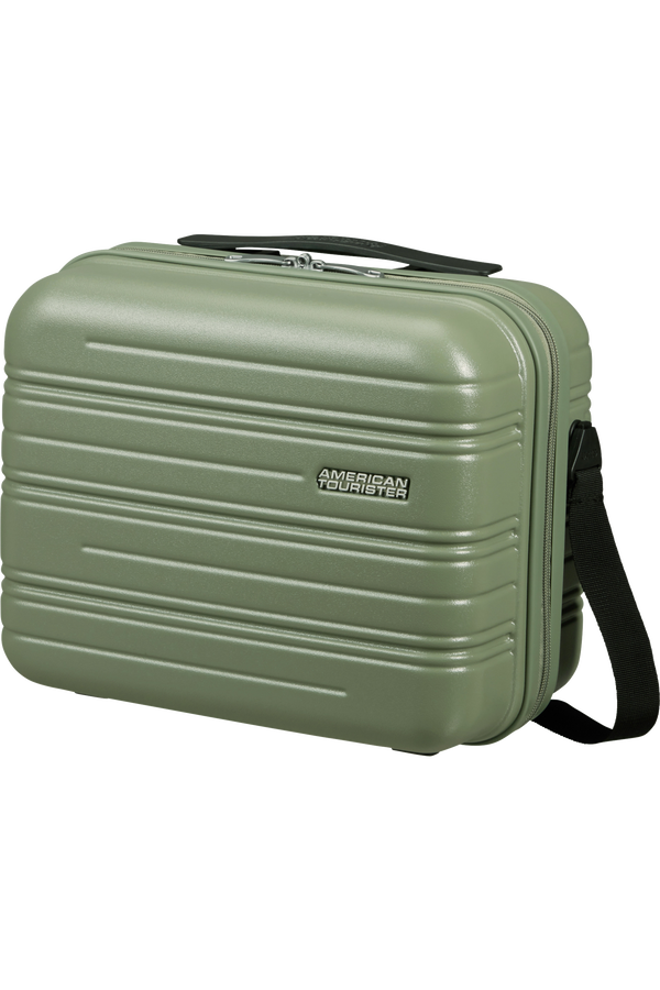 American Tourister High Turn Beauty Case  Matt Sage Khaki