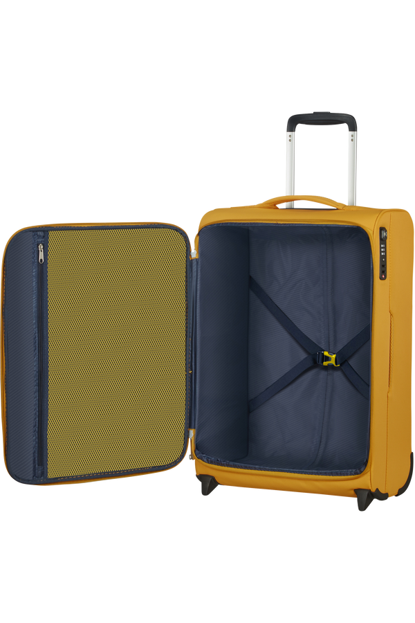 American Tourister Lite Ray Upright TSA 55cm  Golden Yellow