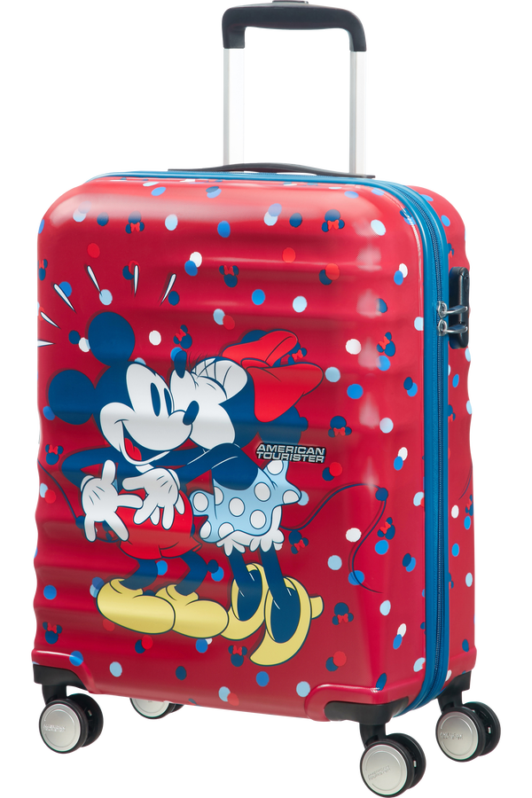 American Tourister Wavebreaker Disney 4-wheel cabin baggage Spinner suitcase 55x40x20cm Minnie Loves Mickey