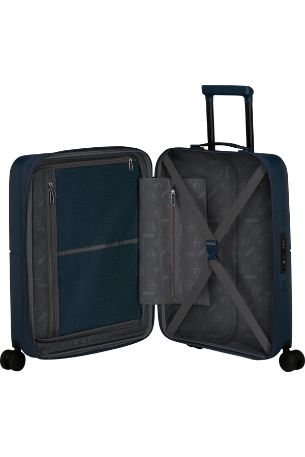 American Tourister DashPop Spinner Expandable TSA 55cm Midnight Blue American Tourister DashPop Spinner Expandable TSA 55cm Midnight Blue