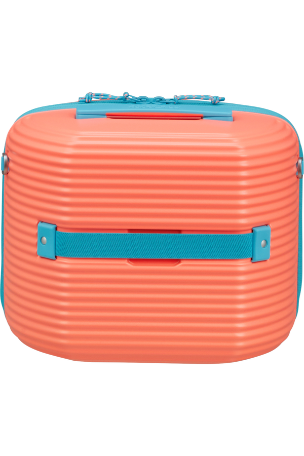 American Tourister Rollio Beauty Case  Coral/Blue