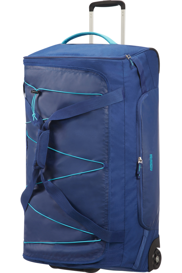 American Tourister Road Quest Duffle with Wheels L  Deep Water Blue