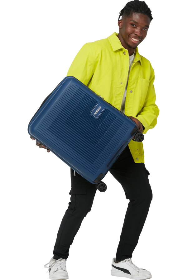 American Tourister Aerostep Spinner 55/20 Exp Tsa 55cm  Navy Blue