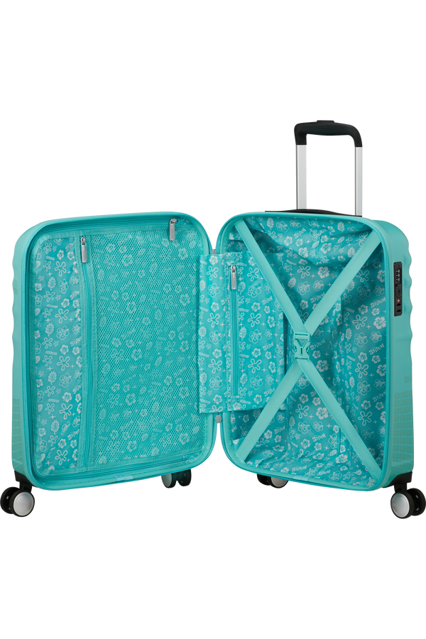 American Tourister Disney Wavebreaker Spinner TSA Disney Fl 55cm  Stitch Flower
