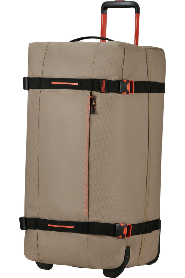 American Tourister Urban Track Duffle with Wheels Coated L  Beige/Orange