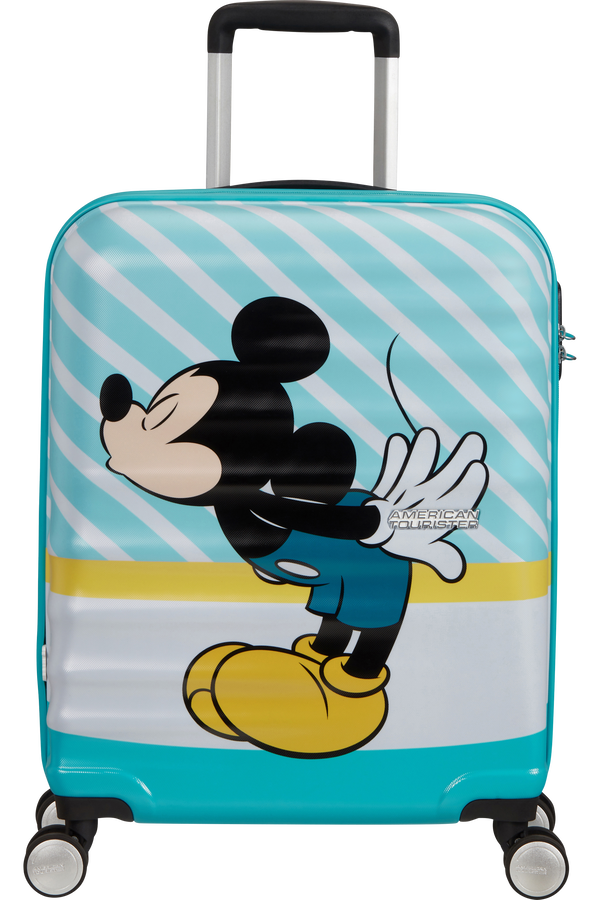 American Tourister Wavebreaker Disney Spinner 55cm  Mickey Blue Kiss