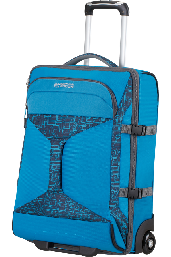 American Tourister Road Quest Duffle with Wheels 55X40X20cm Bluestar Print