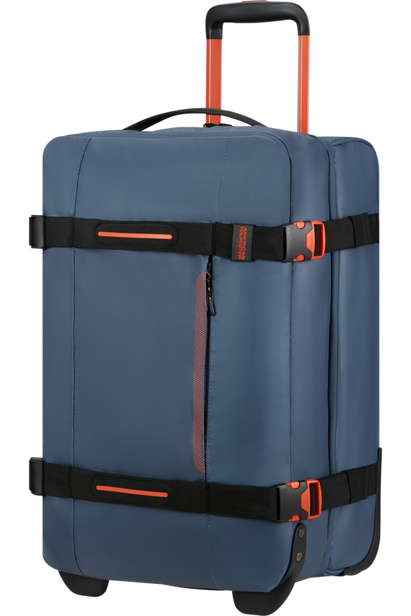 American Tourister Urban Track Duffle with Wheels Coated S  Navy/Orange