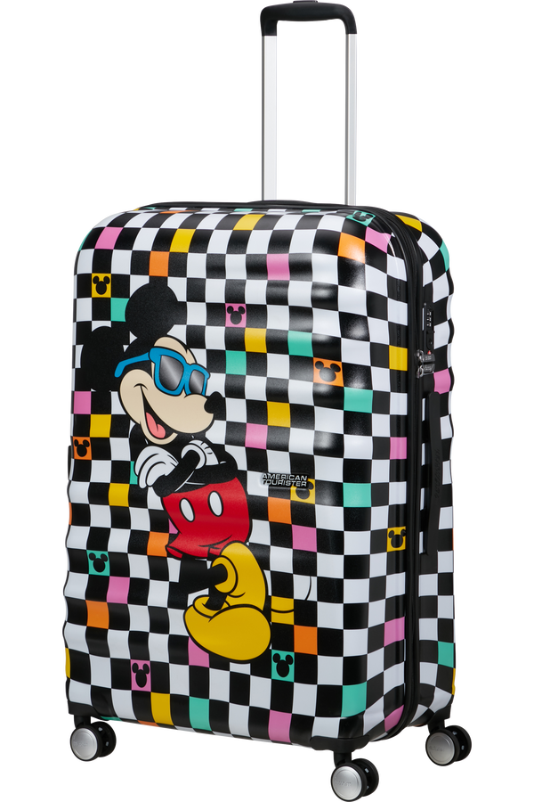 American Tourister Disney Wavebreaker Spinner TSA Disney Fl 77cm  Mickey Check