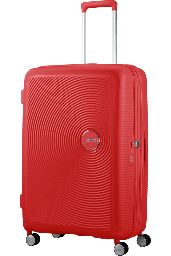 American Tourister Soundbox Spinner Expandable 77cm  Coral Red American Tourister Soundbox Spinner Expandable 77cm  Coral Red
