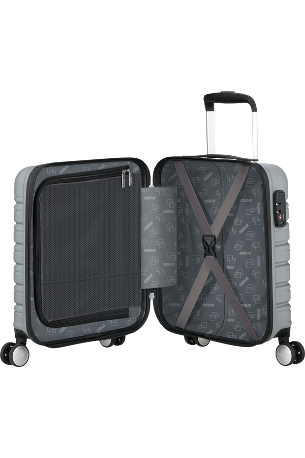 American Tourister Flashline SPINNER UNDERSEATER 45cm  Sky Silver