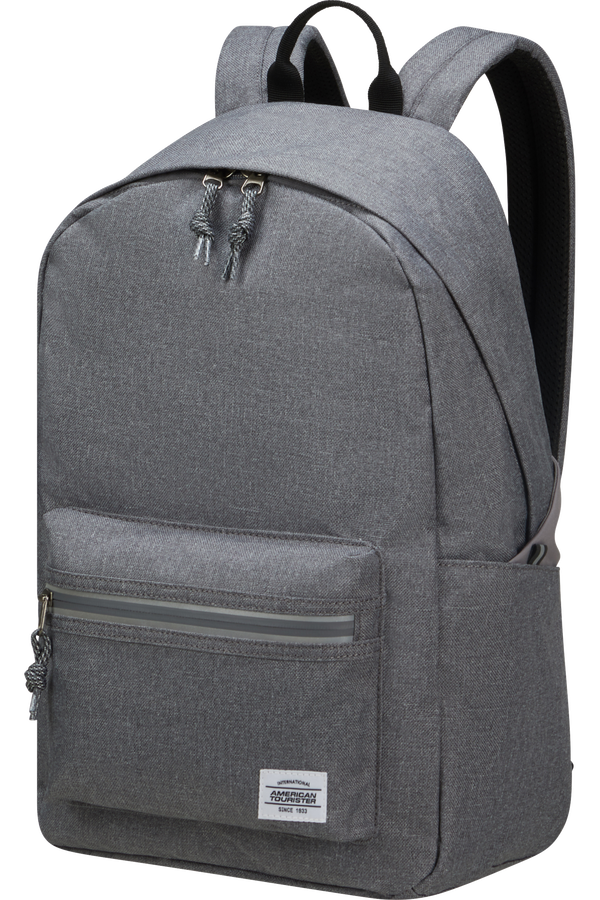 American Tourister Brightup Backpack Zip  Grey Melange