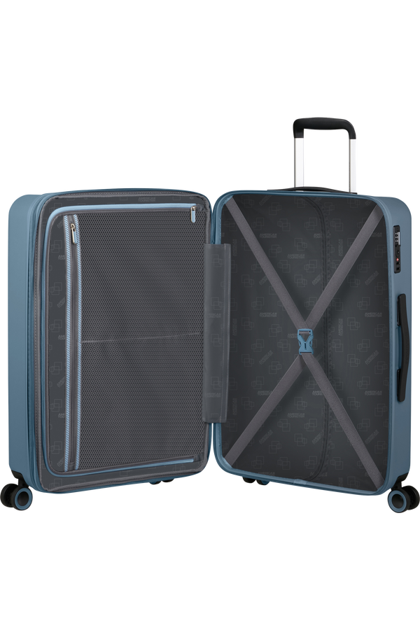 American Tourister Dynabelt Spinner EXP TSA 66cm  Rainstorm Blue