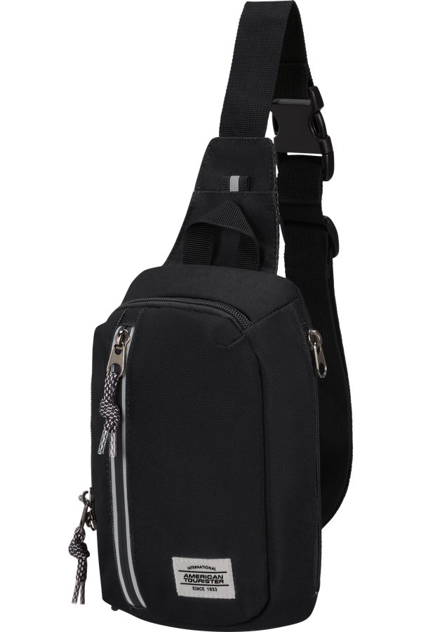 American Tourister Brightup Sling Bag Zip  Black